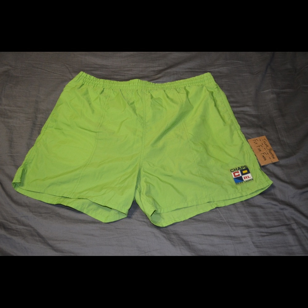 Vintage Chaps Ralph Lauren L Swim Trunks Suit